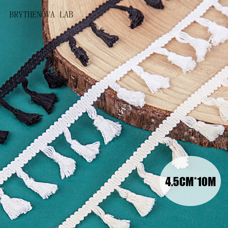 Sewing Thread In Textile - 10-метровая хлопковая тесьма с бахромой и