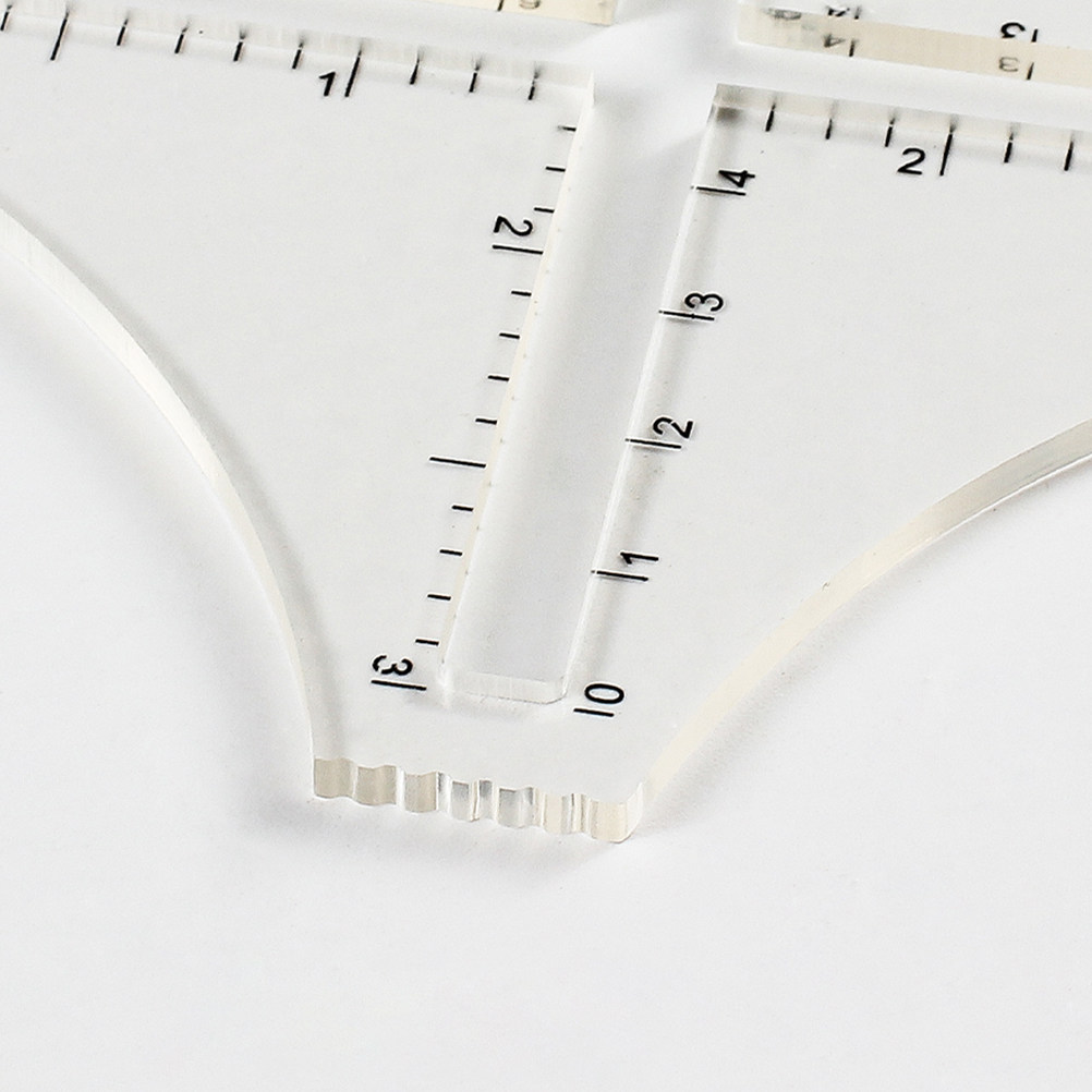 Sewing Gauge Ruler - Прозрачная линейка для определения плотности вязания,