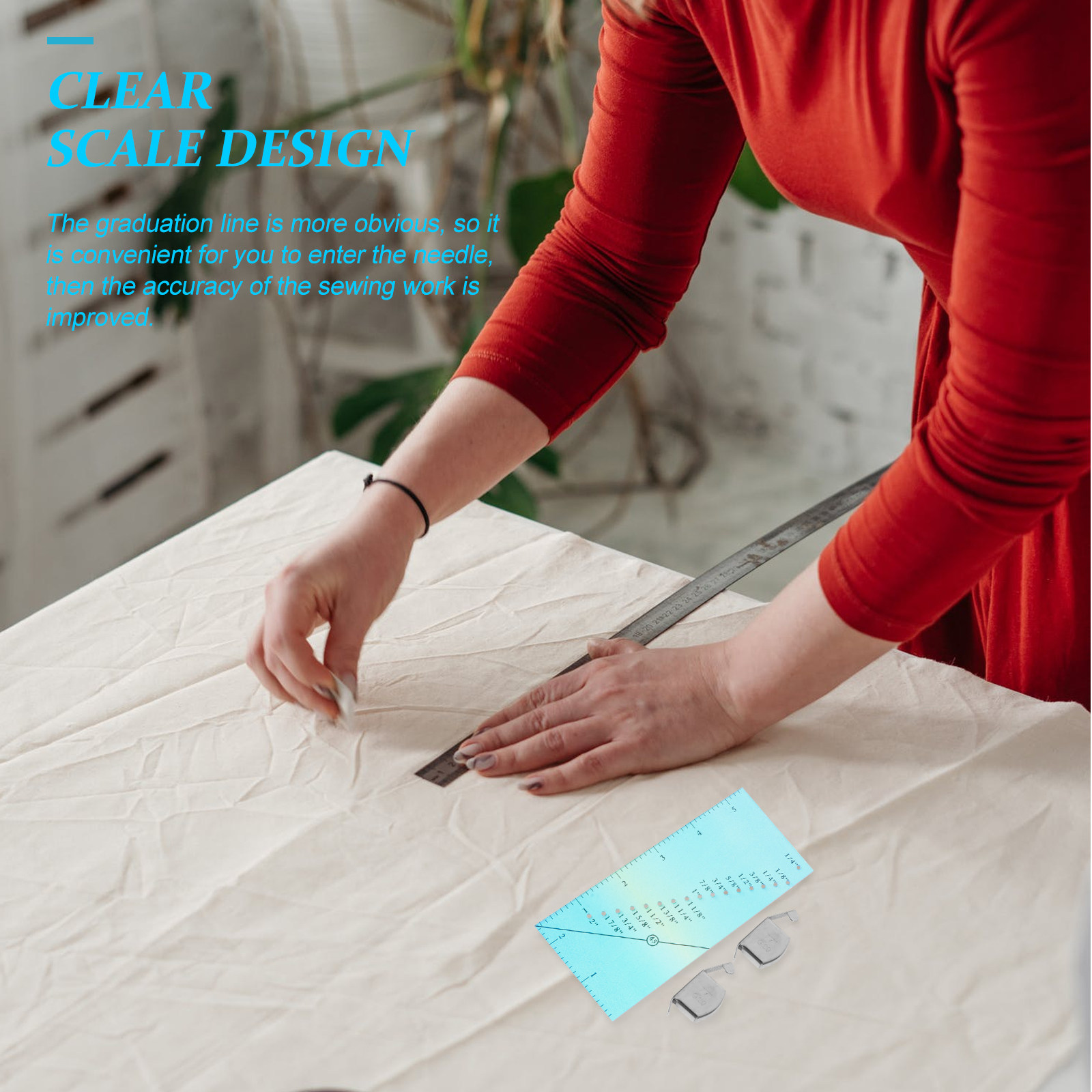 Sewing Gauge Ruler - 1 комплект: пластиковая линейка для шитья,