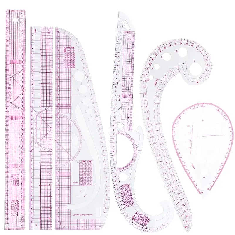 6 шт., французская кривая лине – обзор и цена Sewing Gauge Ruler